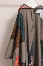 画像をギャラリービューアに読み込む, CUT AND CONNECTED C/C/L PONCHO / KHAKI
